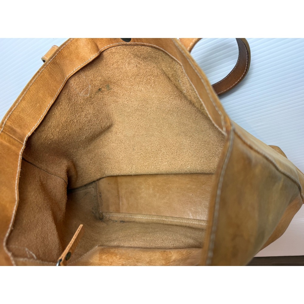Madewell Transport Tote English Saddle Tan Leather‎ Shoulder Bag Large G1263 - Picture 13 of 16